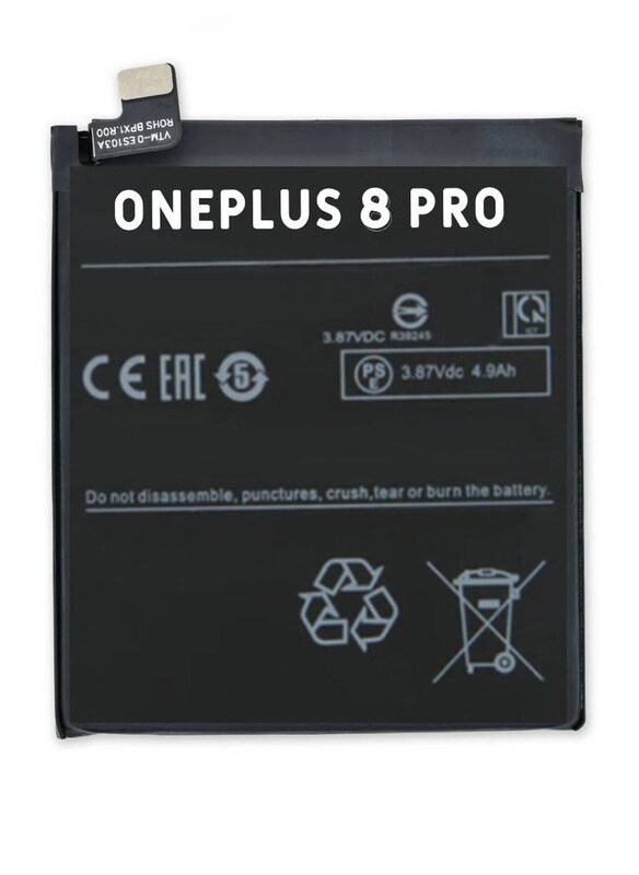 

Hyx OnePlus 8 Pro Replacement High Quality Original Battery, Black
