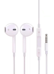 3.5 mm Jack In-Ear Wired Hands-free Earphones with Mic, White