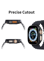Hard PC Bumper All-Around Edge Shockproof Protective Cover Frame for Apple Watch Ultra 49mm, Black