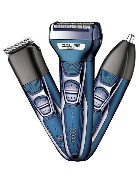 

Daling 3-in-1 Professional Multi-Functional Electric Cordless Rechargeable Hair Trimming & Grooming Kit, Blue