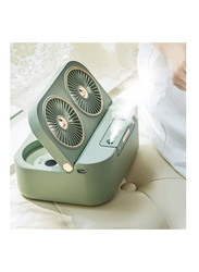 Xiuwoo Light Portable Air Cooler Fan with 3 Speed Modes, Green