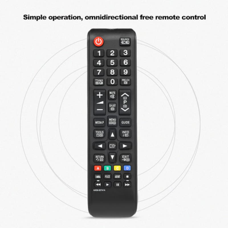 Kkmoon Docooler Universal Wireless Smart Controller Replacement TV Remote Control for Samsung HDTV LED Smart Digital TV, AA59-00741A, Black