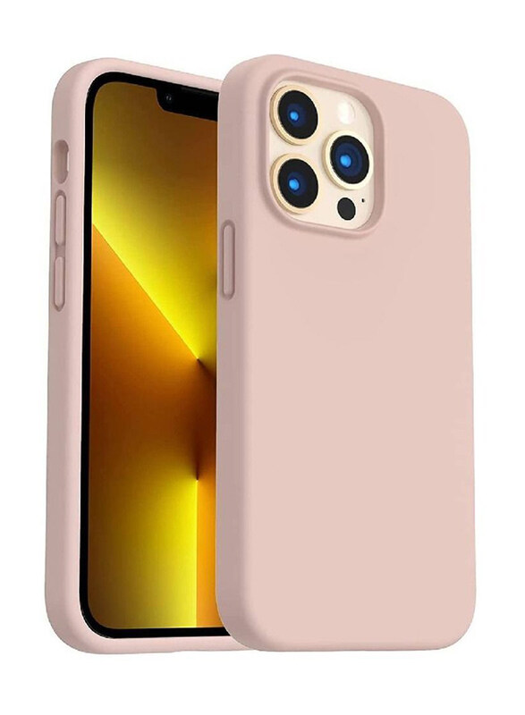 

Generic Apple iPhone 14 Pro Max Shockproof Slim Thin Protective Soft Silicone Mobile Phone Case Cover, Pink