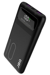 JBQ 10000mAh Fast Charging Power Bank with PD22.5W Dual Port USB and Type-C Input, Black