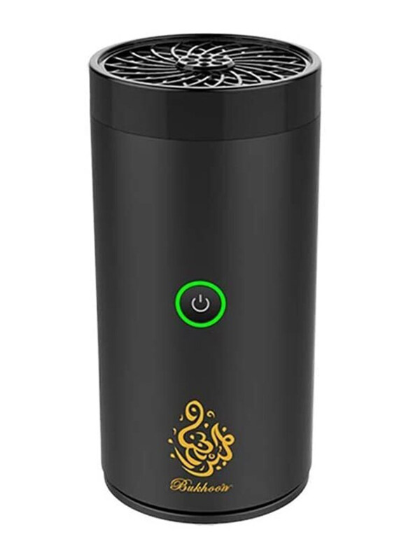 Bukhoor USB Type-C Power Rechargeable Electric Car Incense Burner, Black