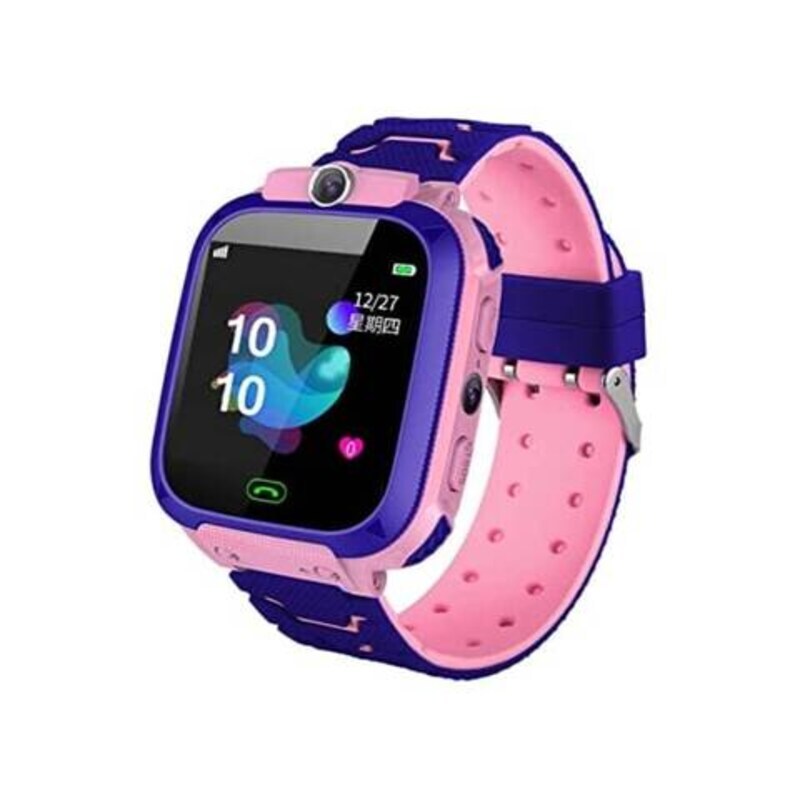 Kids Touch Screen Smartwatch With Sim Card Slot, Blue/Pink