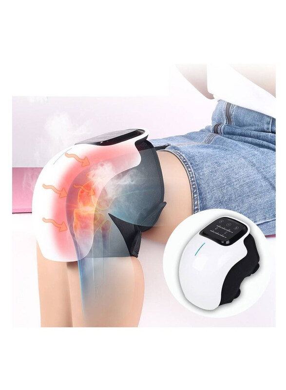 

Arabest Pain Relief Rechargeable Electric Cordless Vibration Heat Knee Massage Device with Kneading for Arthritis & Joint Circulation Warmer, White