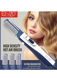 Enzo High Density Hot Air Hair Brush, EN-505, Blue/White