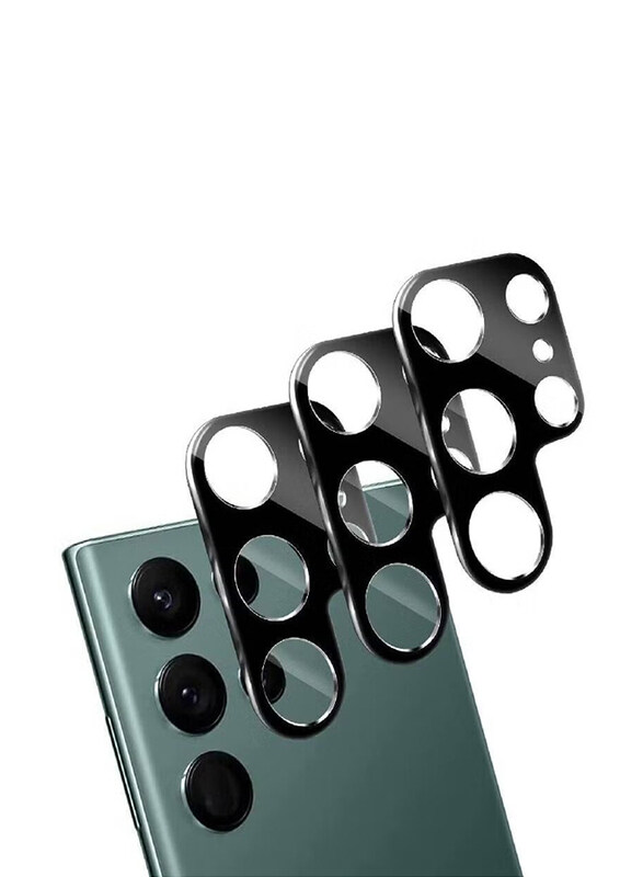 

Generic Samsung Galaxy S22 Ultra Camera Lens Protector, 3 Pieces, Black