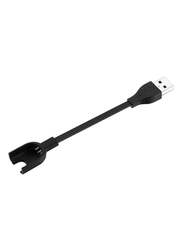 USB Charging Cable Charger Cord For Xiaomi Mi Band 3 Smart Watch Black