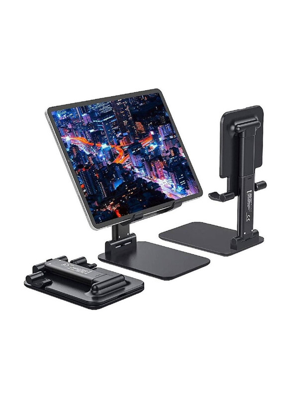 

Generic Extendable Compact Desktop Tablet Stand Holder Cradle Dock, Black