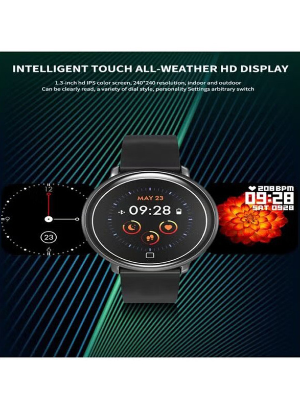 120.0mAh HW03 Bluetooth Smartwatch, SYA00259901A, Black