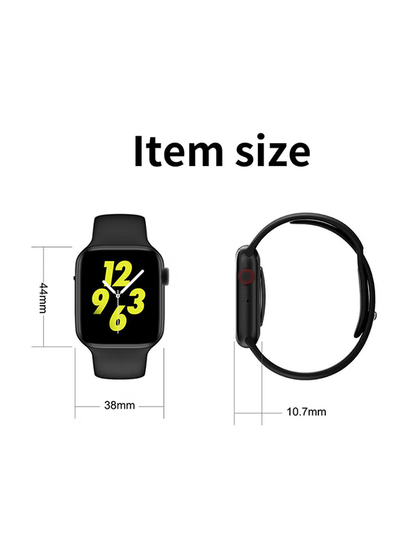 W34 Intelligent Waterproof Smartwatch, Black