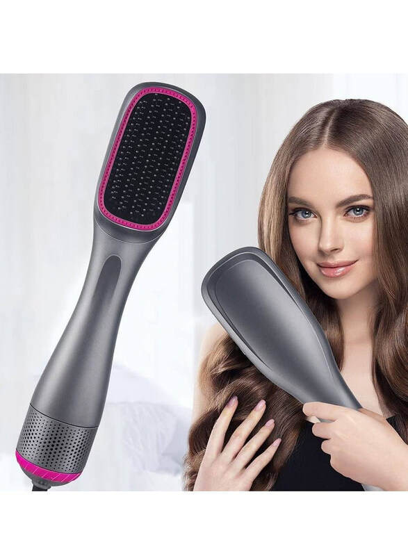 

Arabest 3-in-1 Professional Hair Brush Negative Ion Blow Dryer Straightening Brush Hot Air Styling Comb, Grey