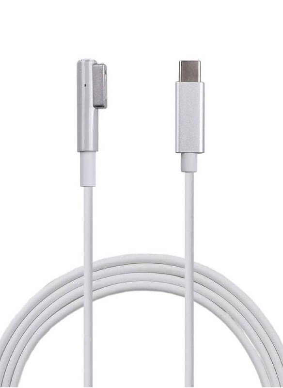 

Magnetic 60W USB Type C L-Tip Charging Cable for Apple MacBook Air Pro, White