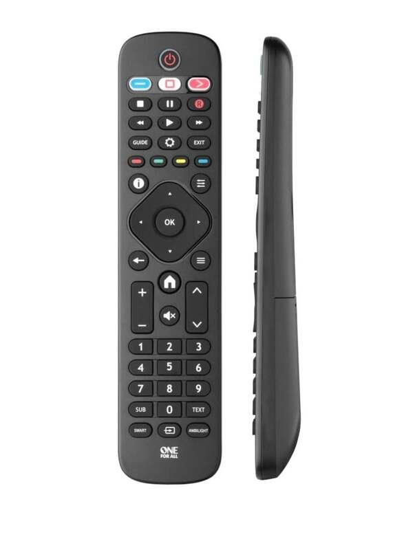 Replacement Remote Control Compatible With All Philips TV/Smart TV Black