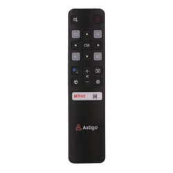 Astigo Compatible Remote for TCL Smart HD 4K LED TV with Netflix Function, Black