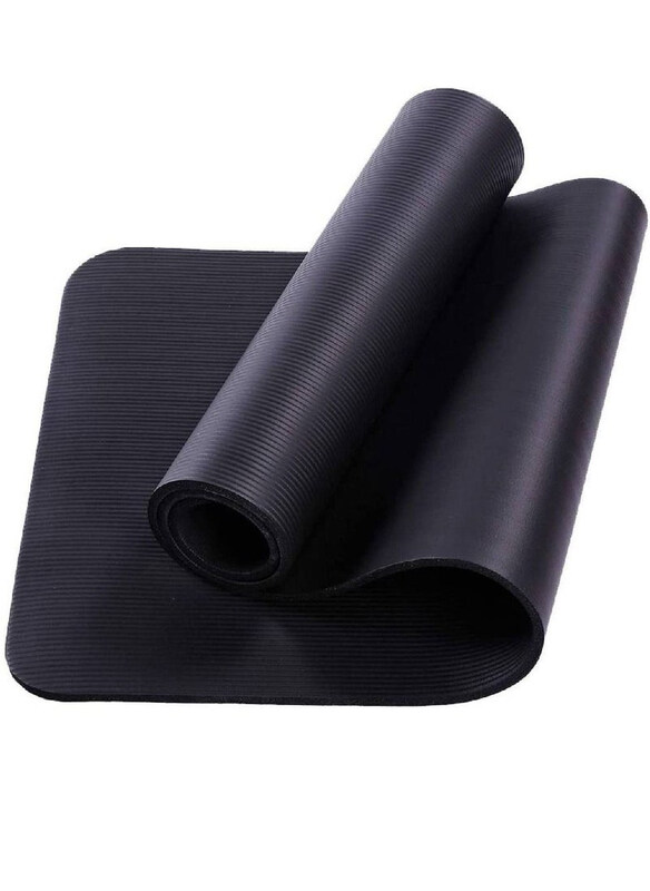 

Generic Extra Thick Non-Slip Yoga Mats For Fitness, Gym Exercise Pads Home Fitness, Black