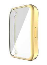 Full Coverage Scratch Proof Bumper Soft TPU Cover for Huawei Band 6/Honor Band 6, Gold