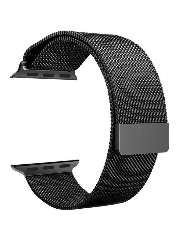 Stainless Steel Sport Wrist Band For Apple Watch 44 mm Black
