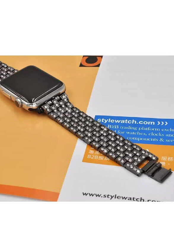 

Generic Stylish Replacement Band Strap for Apple Watch 38/40/41mm, Black
