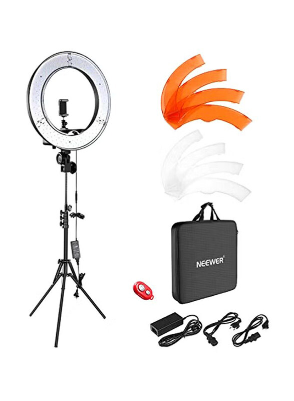 

Neewer Dimmable LED Ring Light Kit, Black