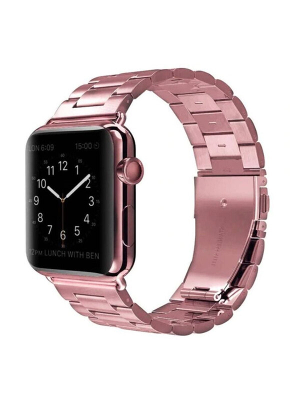 

Generic Replacement Stainless Steel Band Strap Band for Apple Watch 44mm, Pink