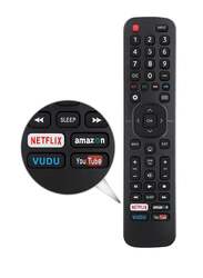 Replacement Remote Control Compatible with All Hisense 4K LED HD UHD Smart TVs Black