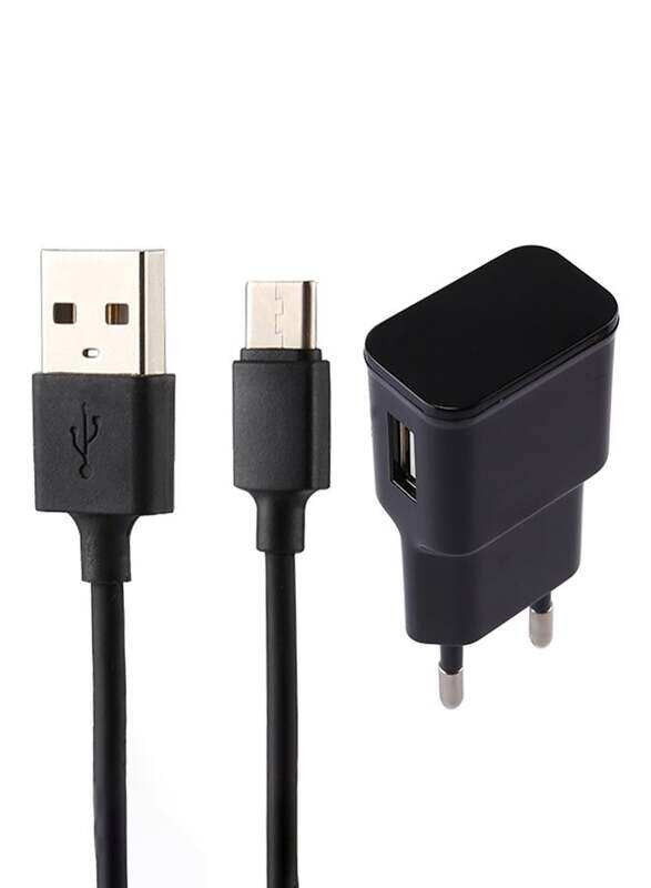 

AXA USB Charging Adapter With Type-C Cable - EU Plug Black