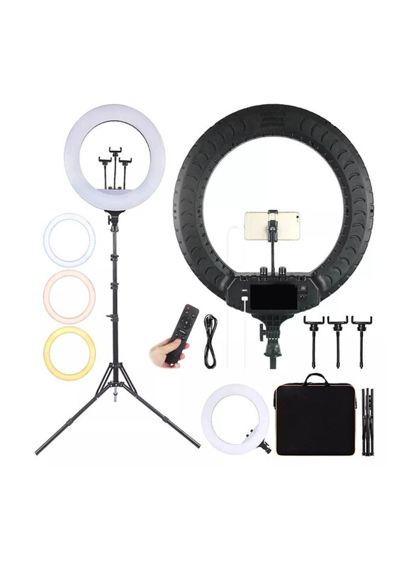 

Generic Universal Rl 21-Led Ring Light with Tripod Stand, Multicolour