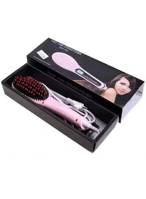 Fast Hair Straightener Electric Comb Brush With LCD Display