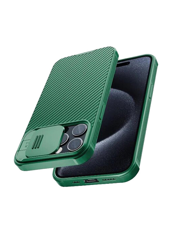 

Nillkin Apple iPhone 15 Pro Max 6.7-inch 2023 CamShield Pro Slim Fit Shockproof Anti-Scratch Slide Camera Protection Mobile Phone Case Cover, Green