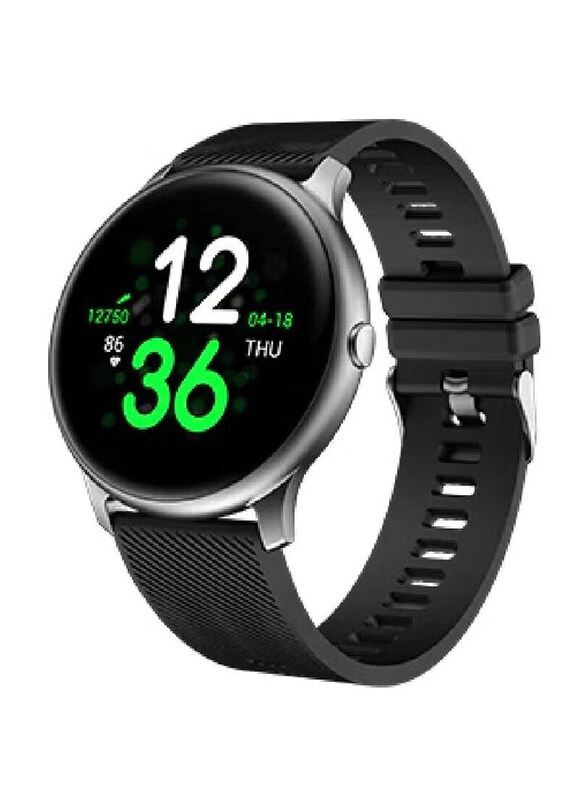 

Generic Smart Health Tracker/Blood Oxygen and Heart Rate Monitoring Long Standby Bluetooth Smart Fitness Watch, Black