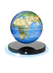 Xiuwoo Magnetic Levitating Floating Geographic Globe World Map, Multicolour