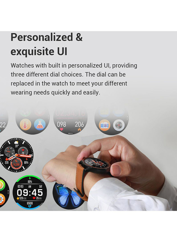 1.3-inch Full Touch HD Screen Smartwatch, Black