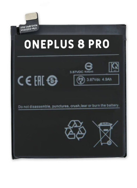 

Hyx OnePlus 8 Pro Replacement High Quality Original Battery, Black