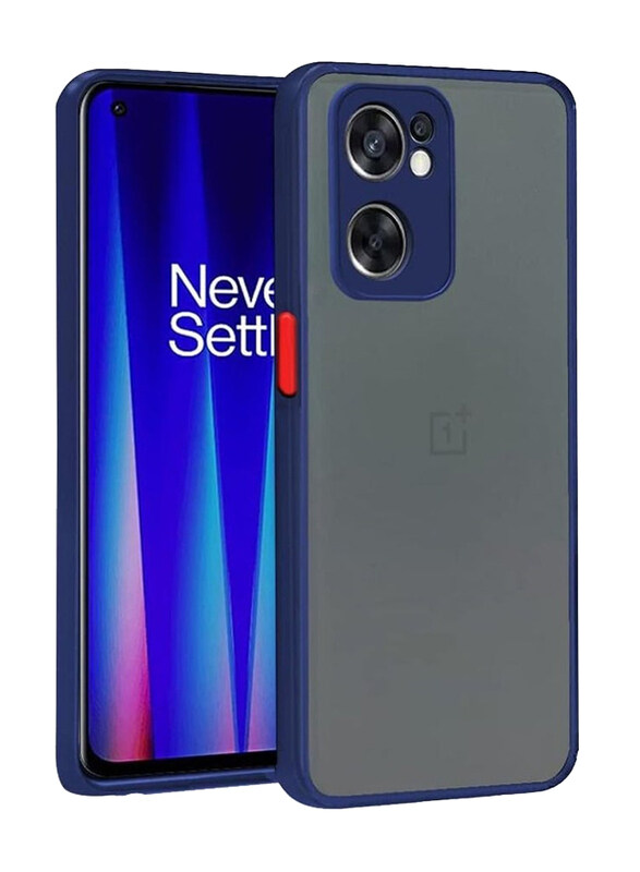 

Olliwon OnePlus Nord CE 2 5G Protective Shockproof Camera Protection Anti-Slip Matte Mobile Phone Back Case Cover, Blue