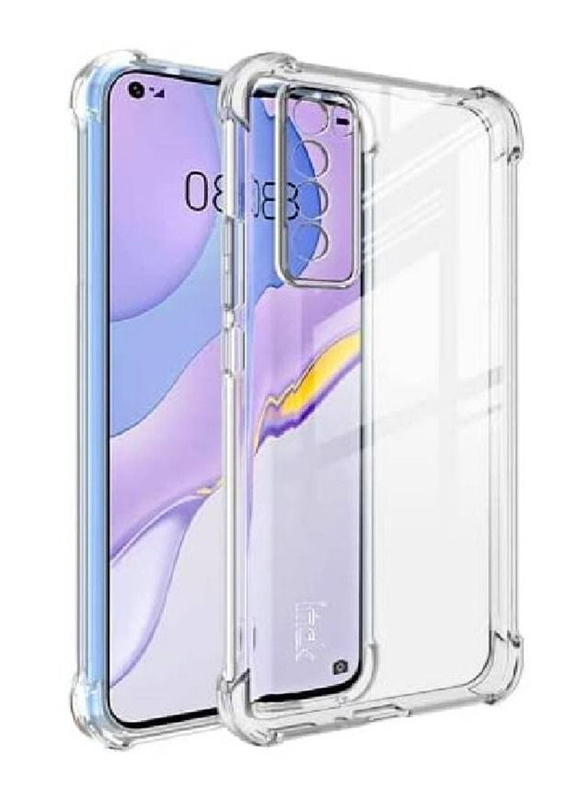 Huawei Nova 7 5G Reinforced Corners Shock-Absorption Flexible TPU Mobile Phone Case Cover, Transparent