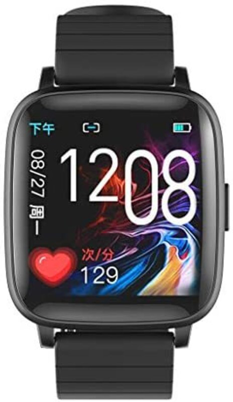 android iOS Sports Fitness Calorie Wristband Smartwatch, Black