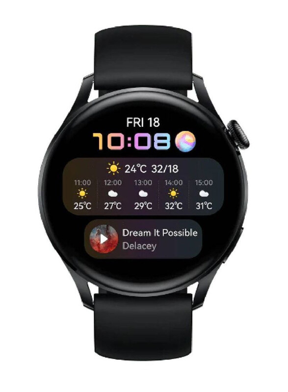 

Generic Full Touch Round 46mm Fitness Tracker, Heart Rate Monitor Bluetooth Call, Black