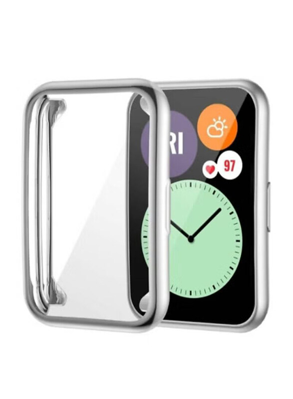

Generic Protective Case Cover for Huawei Watch Fit, Silver