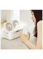 Xiuwoo Light Portable Air Cooler Fan with 3 Speed Modes, White