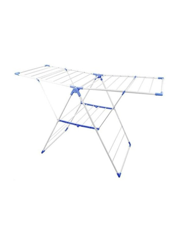 

Generic Foldable Cloth Dryer Stand, Blue/White