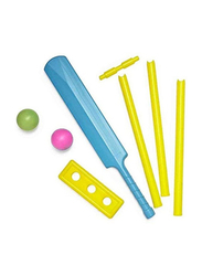 XiuWoo Colm Plastic Cricket Bat and Ball Set for Kids, Multicolour