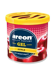 Areon Apple Gel Car Air Freshener, Red