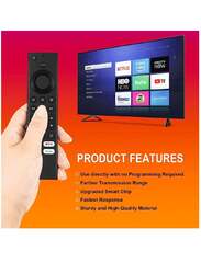 Replacement Remote Control For Insignia fire TV and Toshiba fire TV with Prime Video/Netflix/HBO, hulu Shortcut Keys Black