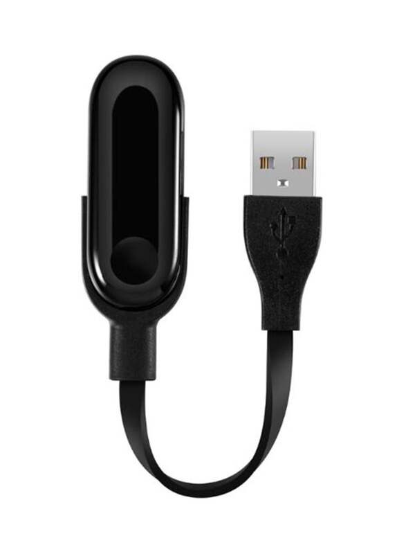 USB Charging Cable Charger Cord For Xiaomi Mi Band 3 Smart Watch Black