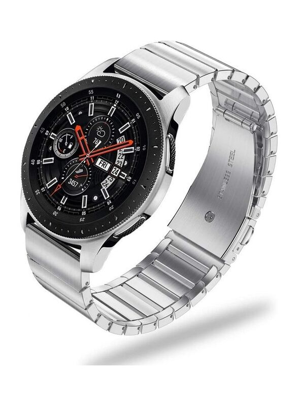 Elegant Ceramic Smartwatch Strap Band For Samsung Galaxy Watch 46mm/Huawei Gt2/Gear S3 Frontier And Classic/Honor Magic 2/Fossil Silver