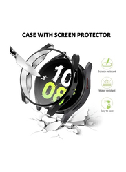 ZOOMEE Protective Ultra Thin Soft TPU Shockproof Case Cover for Samsung Galaxy Watch 4, 40mm, Black/Clear