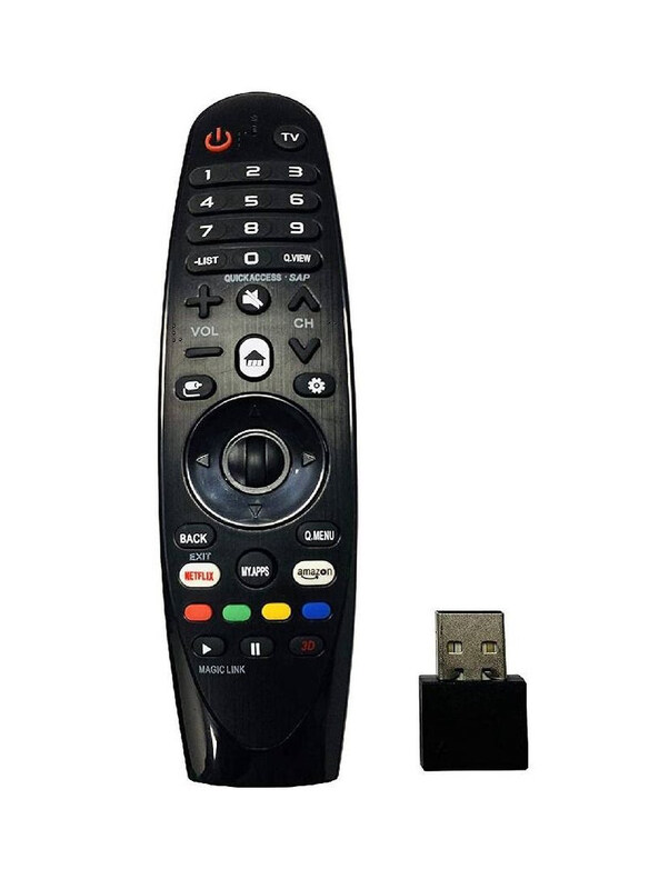 

Ics MR-18/600 Replacement Magic TV Remote Control for LG Televisions Smart TVs Netflix & Prime Hot Button, Black